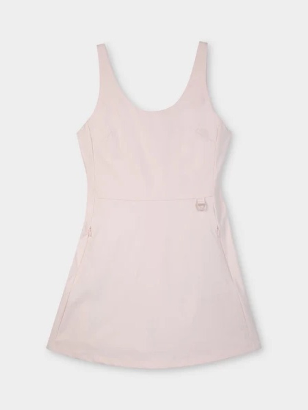 Scoop Neck Mini Dress in Soft Pink